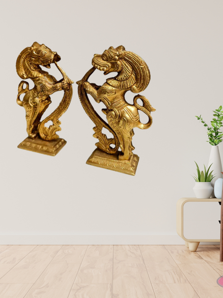Brass Yalli Set / 4.5 Inches/Home Decor