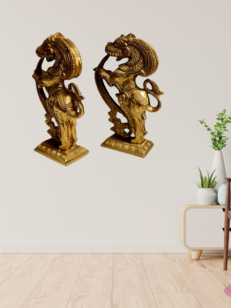 Brass Yalli Set / 4.5 Inches/Home Decor