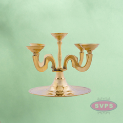 Brass five Kilai / 5 Face / Aarthi Deepam  5 Inches