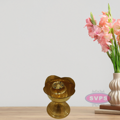 Brass lotus Shape Agarbathi Stand / Incense Stick Holder