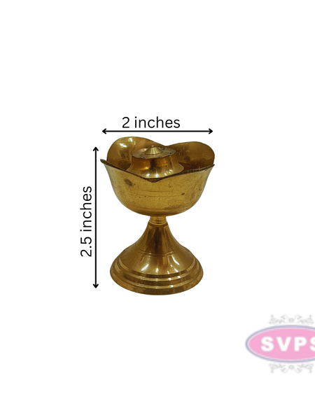 Brass lotus Shape Agarbathi Stand / Incense Stick Holder
