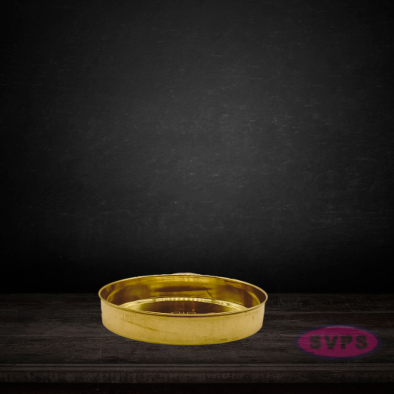 Brass round Puja Thali