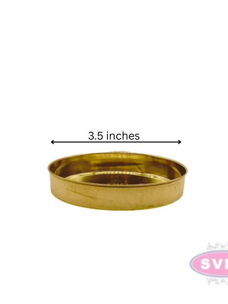 Brass round Puja Thali