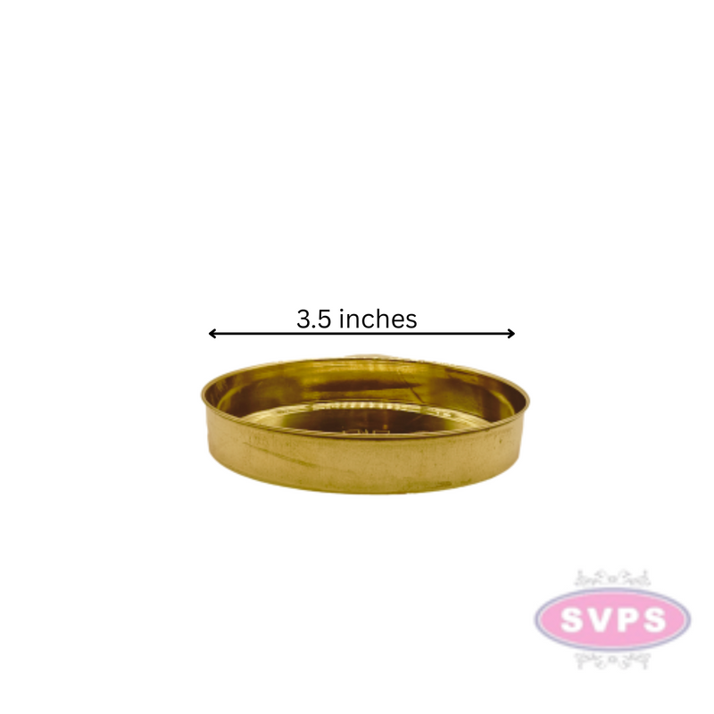 Brass round Puja Thali