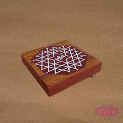 Auspicious Sri Chakra Wooden Peedam for Pooja & Idol Placement