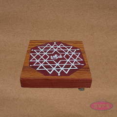 Auspicious Sri Chakra Wooden Peedam for Pooja & Idol Placement