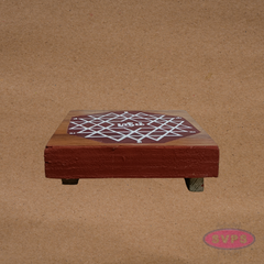 Auspicious Sri Chakra Wooden Peedam for Pooja & Idol Placement