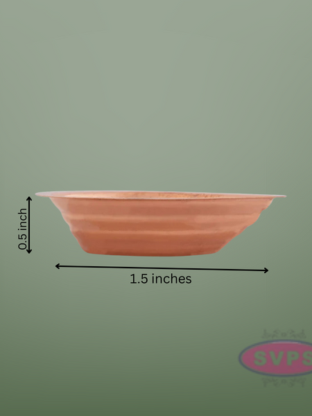 Copper Agal Lamp / Vilakku For Pooja