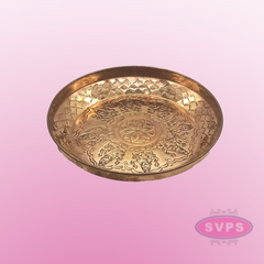 Copper Ashtalakshmi Puja Plate