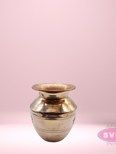 Copper Thiruman Iyengar Sombu / 4 Inches Diameter