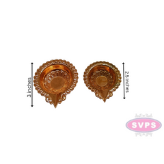 Copper Kuber Diya For Puja