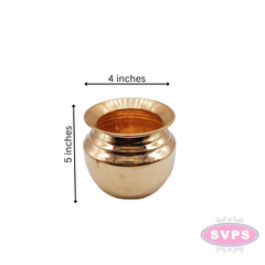 Copper Thiruman Sangu Chakram Pooja Kalash Pot