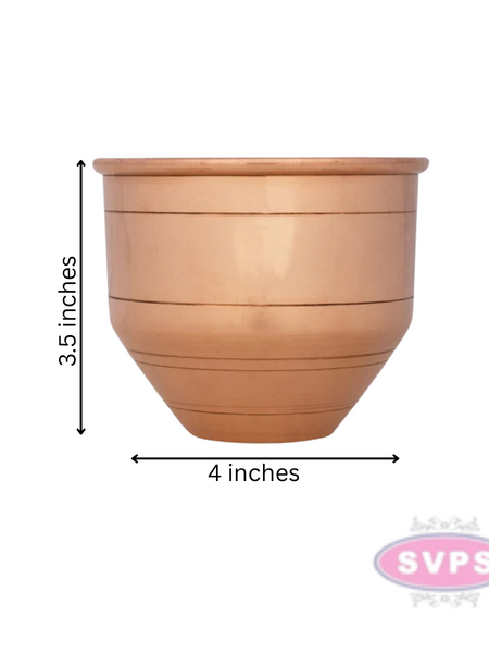 Copper Traditional Pooja Vattil