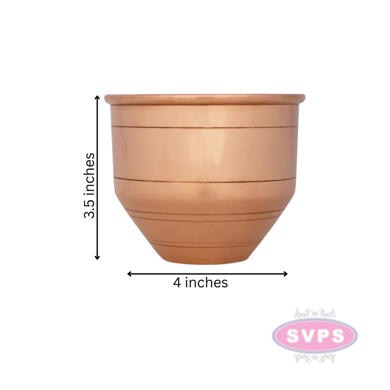 Copper Traditional Pooja Vattil