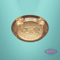 Copper Vadakalai Thiruman Sangu Chakram plate