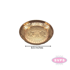 Copper Vadakalai Thiruman Sangu Chakram plate