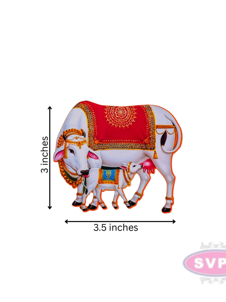 Cow And Calf Fridge Magnet
