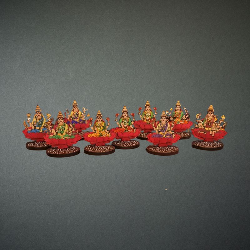 Handcrafted Wooden Ashtalakshmi Stand