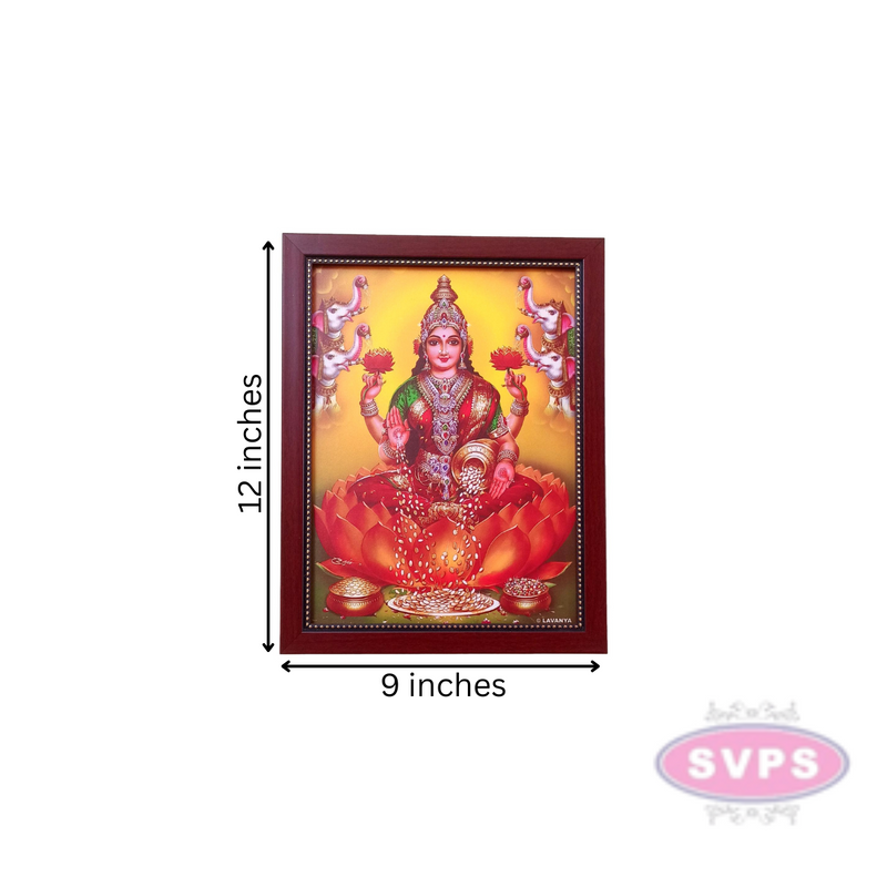 Dhana Lakshmi Photo Frame  12*9 Inches