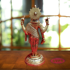 Brass Dhanvantari  Statue - 9 Inches