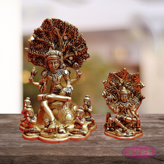 Brass  Dakshinamurthy Idol - 2 Variant