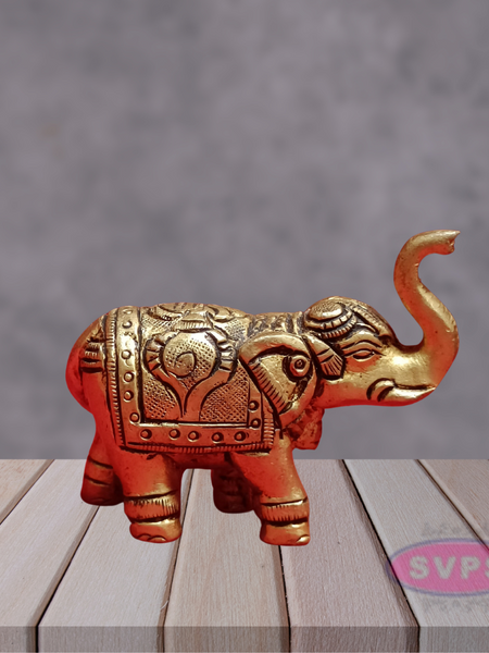 Brass Elephant Shanku Chakra
