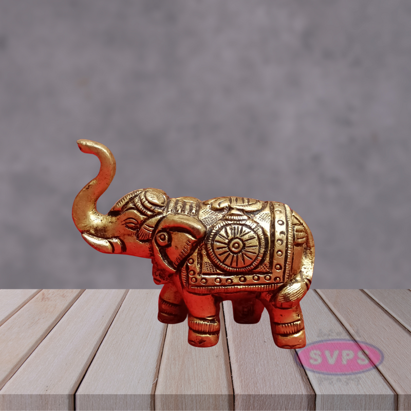 Brass Elephant Shanku Chakra