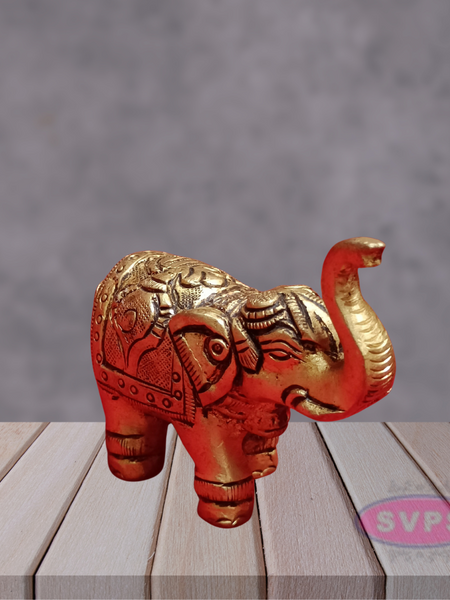 Brass Elephant Shanku Chakra