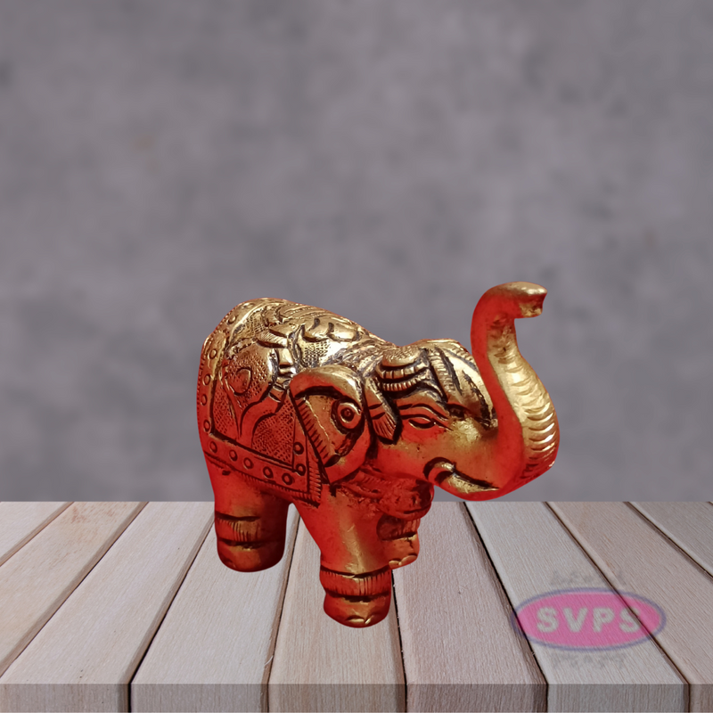 Brass Elephant Shanku Chakra