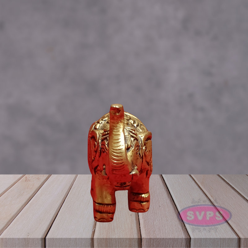 Brass Elephant Shanku Chakra