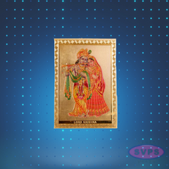 Flute Krishna With Radha Fridge Magnet