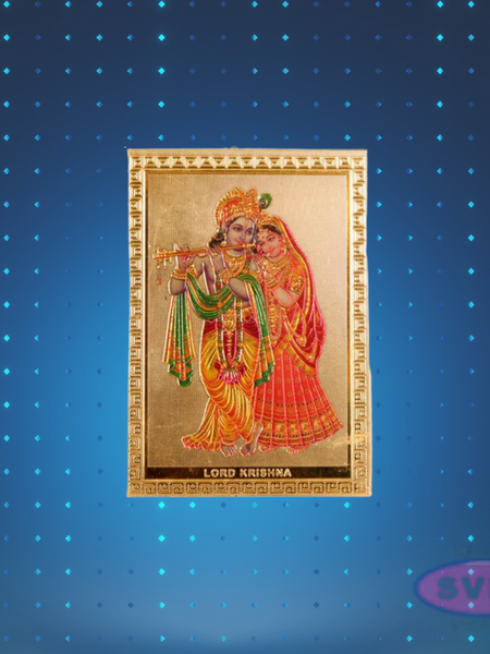 Flute Krishna With Radha Fridge Magnet