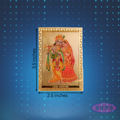 Flute Krishna With Radha Fridge Magnet