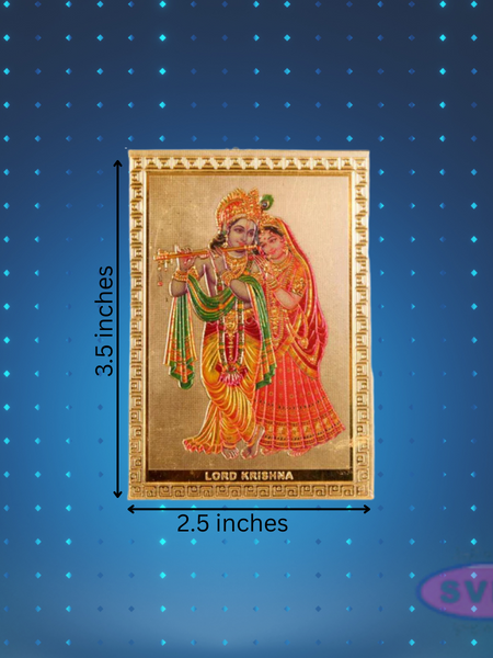 Flute Krishna With Radha Fridge Magnet