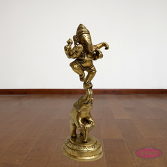 Brass Ganesh Narthanam Idol – Festive & Pooja Special