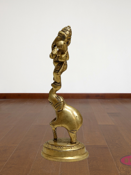 Brass Ganesh Narthanam Idol – Festive & Pooja Special