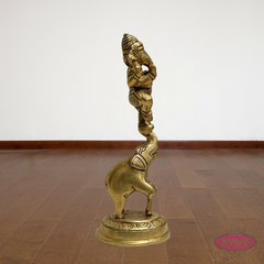 Brass Ganesh Narthanam Idol – Festive & Pooja Special