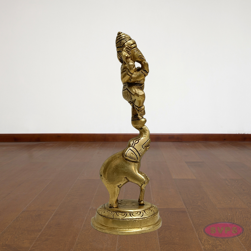 Brass Ganesh Narthanam Idol – Festive & Pooja Special