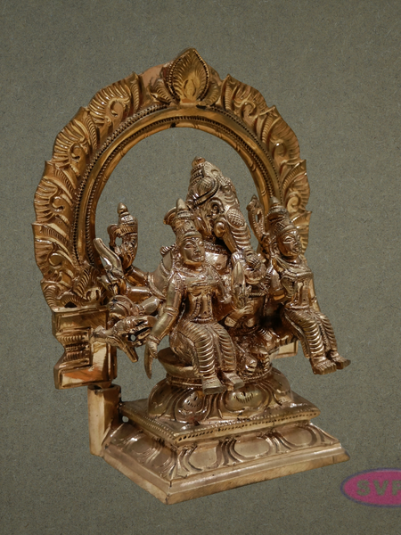 Handcrafted Panchaloha Riddhi Siddhi Ganesha Idol