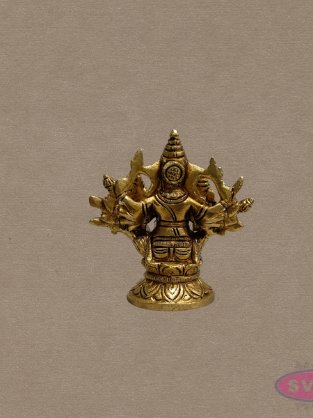 Brass Ganesha Riddhi Siddhi Statue – Handmade Home Temple Decor