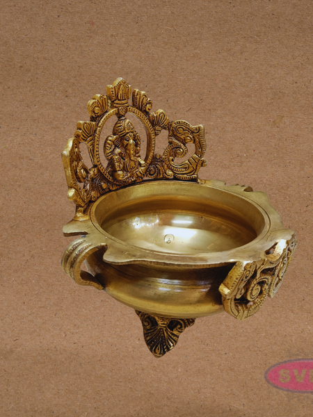 Antique Brass Ganesh Urli for Temple & Home Pooja