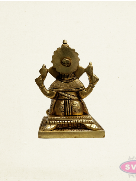 Brass Lord Ganesha Idol – Traditional Hindu Brass Statue