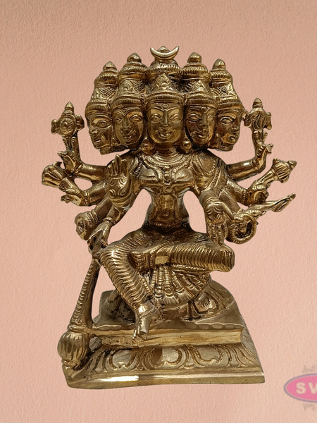 Goddess Gayatri Devi Panchaloha Idol