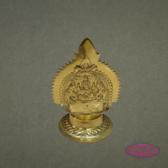 Brass Gaja Lakshmi Deepam – Traditional Pooja Oil Lamp