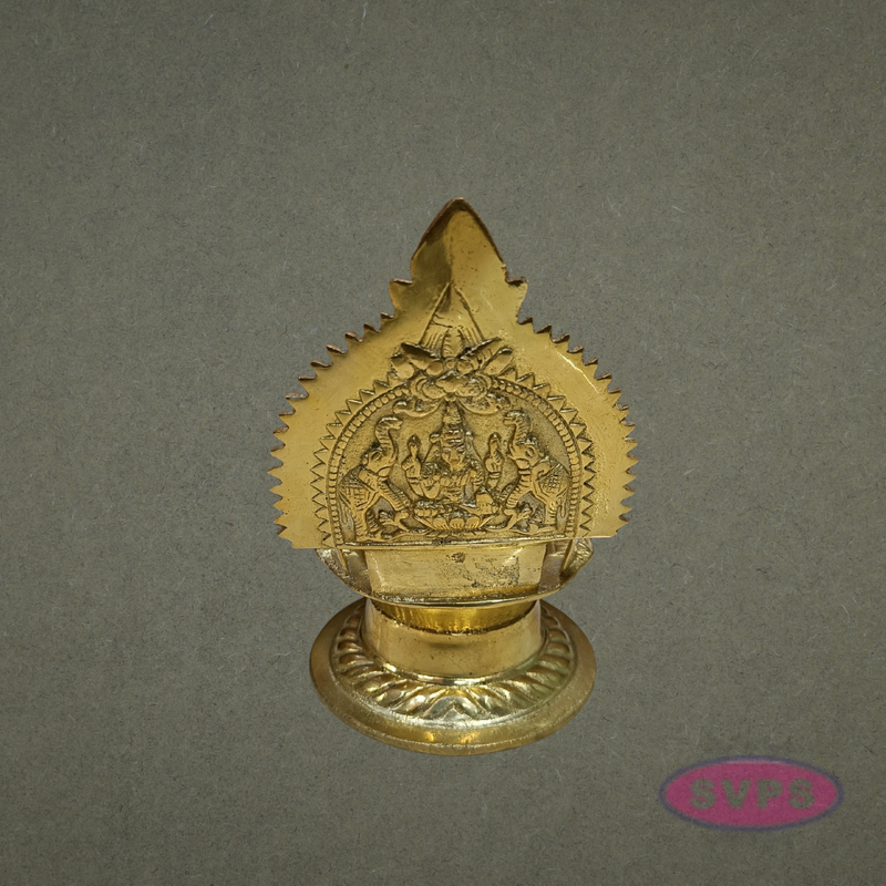 Brass Gaja Lakshmi Deepam – Traditional Pooja Oil Lamp