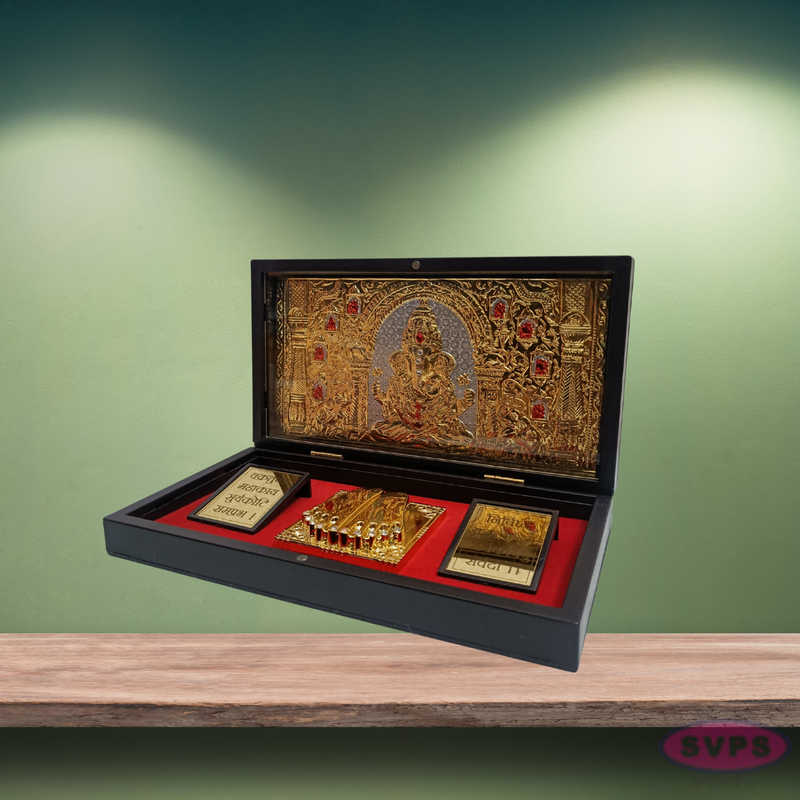 Gold Plated Ganesh Padam Box