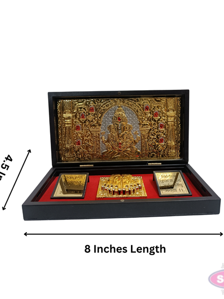 Gold Plated Ganesh Padam Box