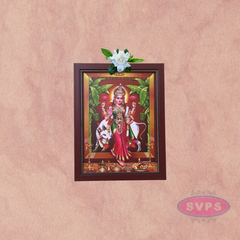 Goddess Gruha Lakshmi with Cow Photo Frame