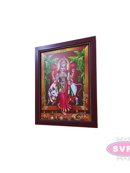 Goddess Gruha Lakshmi with Cow Photo Frame