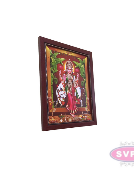 Goddess Gruha Lakshmi with Cow Photo Frame